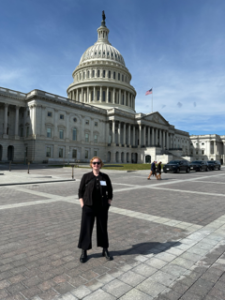 Kelly outside the Capitol Building